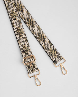 Pom Pom London Gold Cross Stitch Strap