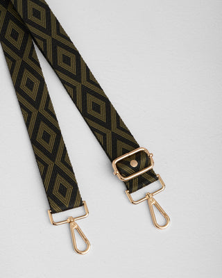 Pom Pom London Green & Black Diamond Strap