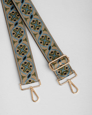Pom Pom London Green Regal Weave Strap