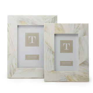 Mother of Pearl Photo Frames, Set of 2 Sizes by Two's Company