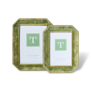 Green Faux Marble Photo Frames, Set of 2 by Two's Company