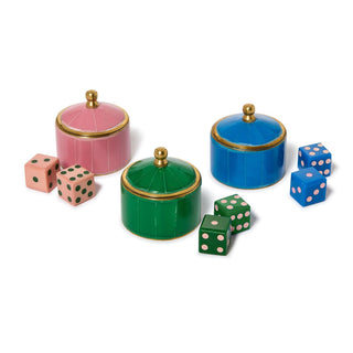 Pyramid Trinket Box with Players Dice by Two's Company