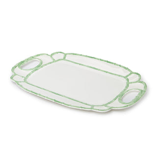 Green Bamboo Touch Platter by Two's Company