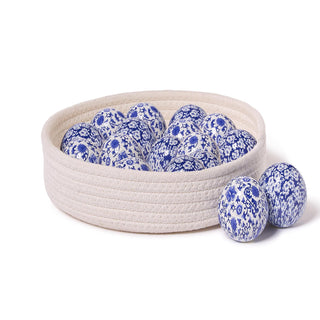 Blue & White Decorative Easter Egg by Two's Company