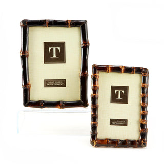 Bamboo Photo Frames, Set of 2 (4x6 & 5x7) by Two's Company