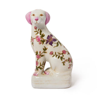 Staffordshire Dog Statue with Crackle Finish by Two's Company