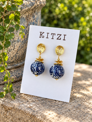 Large Chinoiserie Earrings