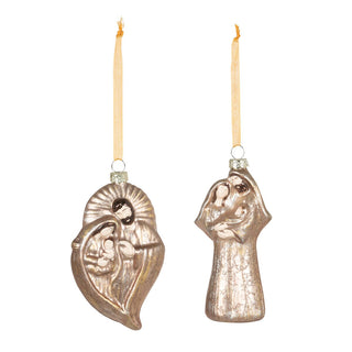Holy Family Glass Ornament