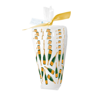 Taylor Palladino Champagne Pattern Frosted Cup