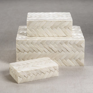 White Bone Braided Box