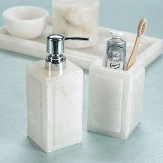 Cote d'Azur Alabaster Liquid Soap Dispenser