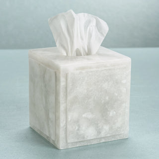 Cote d'Azur Alabaster Tissue Box