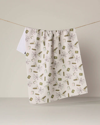 Geometry - Martini Tiles Tea Towel