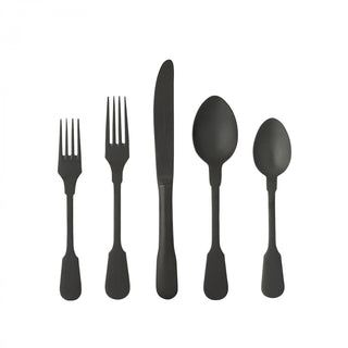 Saga Flatware - 5 PCS - Matte Black