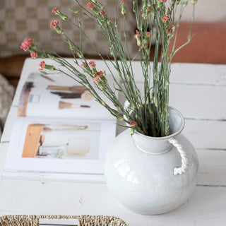 Stoneware Vase with Reactive Glaze