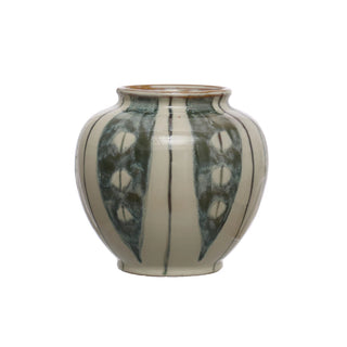 Round Stoneware Vase