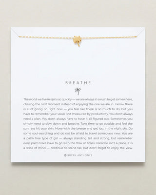 Breathe Icon Necklace - 14k Gold