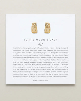 To the Moon and Back Hoop Earrings - 14k Gold