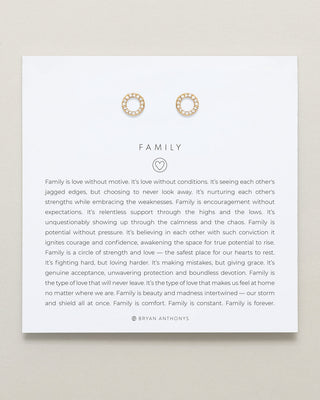 Family Earrings - 14k Gold