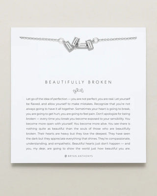 Beautifully Broken Necklace - Silver