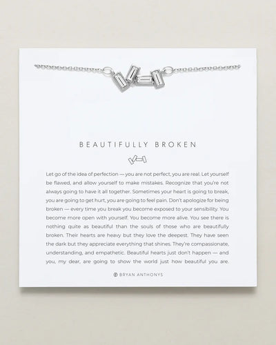 Beautifully Broken Necklace - Silver