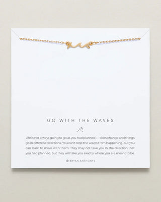 Go With the Waves Necklace - 14k Gold