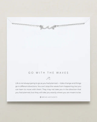 With the Waves Necklace - Silver