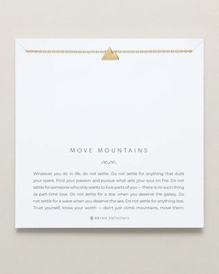 Move Mountains Necklace - 14k Gold