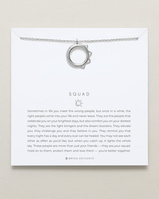 Squad Icon Necklace Silver