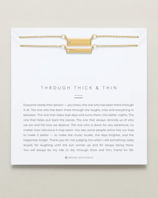 Through Thick and Thin Necklace Set - 14k Gold