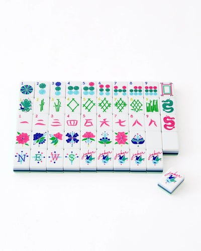 Birdie Green Mahjong Tile Set