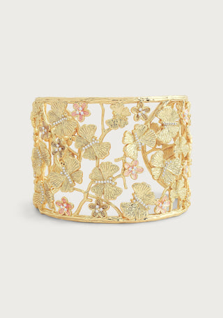 Butterfly Gold Wide Cuff