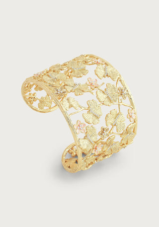 Butterfly Gold Wide Cuff