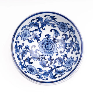Blue Chinoiserie Dog Bowl