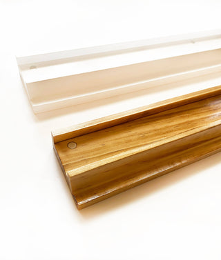 Wood Mahjong Racks & Pushers (Set of 4)