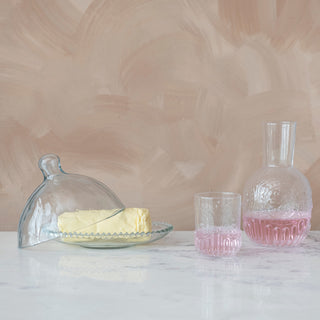 Embossed Glass Carafe