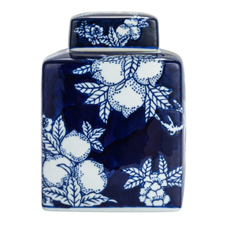 Decorative Hand-Painted Ceramic Ginger Jar