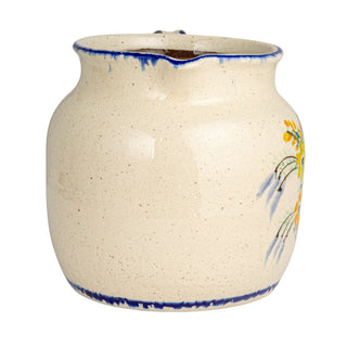 Terracotta Pitcher with Flowers
