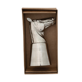 Aluminum and Stainless Horse Head Shot Glass