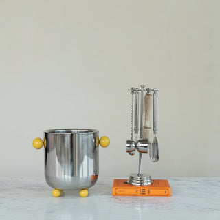 Stainless and Mango Wood Bar Tool Set
