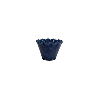 Decorative Stoneware Bowl/Planter with Ruffled Edge