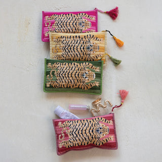 Cotton Voile Printed Zip Pouch