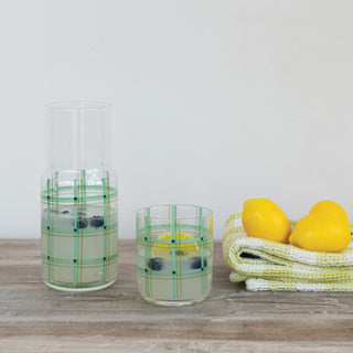 Glass Carafe with Drinking Glass