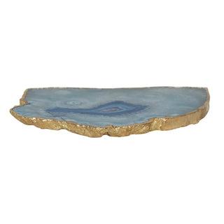 Agate Tray with Gold Edge
