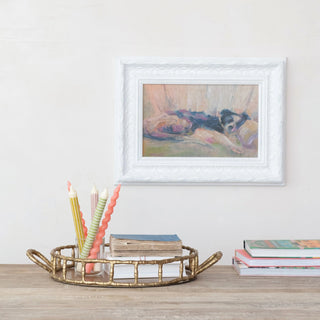 Cast Aluminum Faux Bamboo Tray with Handles