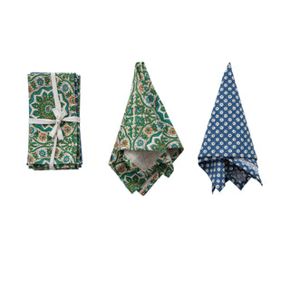 Cotton Printed Napkins, Set of 4