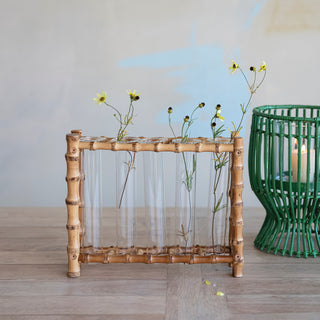 Bamboo Test Tube Vase