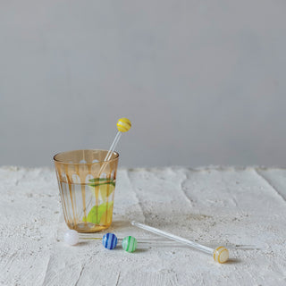 Blown Glass Cocktail Stirrers