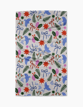 Geometry - Christmas Garden Party Tea Towel
