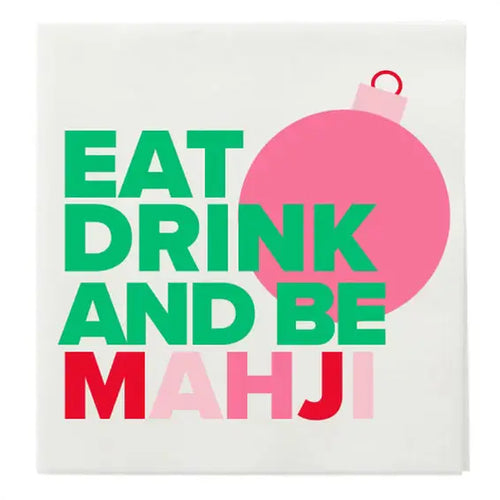 Eat Drink and Be Mahji Cocktail Napkins